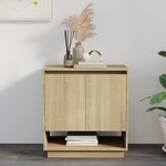 vidaXL Buffet Chêne sonoma 70x41x75 cm Bois d'ingénierie