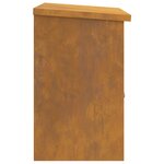 vidaXL Boîte de dépôt de colis Rouillé 44 x 35 x 59 cm