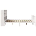 vidaXL Lit bibliothèque sans matelas blanc 120x200 cm bois pin massif