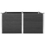 vidaXL Lit surélevé de jardin 200x100x91 cm WPC Gris
