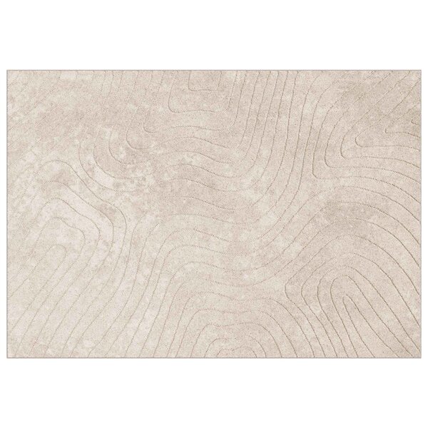 vidaXL Tapis de surface PALMERAS Beige 140 x 200 cm Polyester