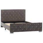vidaXL Cadre de lit sans matelas gris tissu 120x200 cm