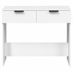 vidaXL Table console Blanc 90x36x75 cm Bois d'ingénierie
