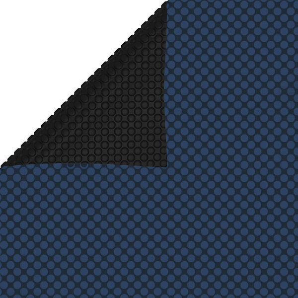 vidaXL Film solaire de piscine flottant PE 975x488 cm Noir et bleu