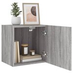 vidaXL Meuble TV mural sonoma gris 40 5x30x40 cm bois d'ingénierie