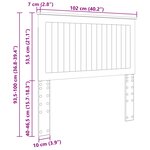 vidaXL Tête de lit Chêne artisanal 100 cm Bois d'ingénierie