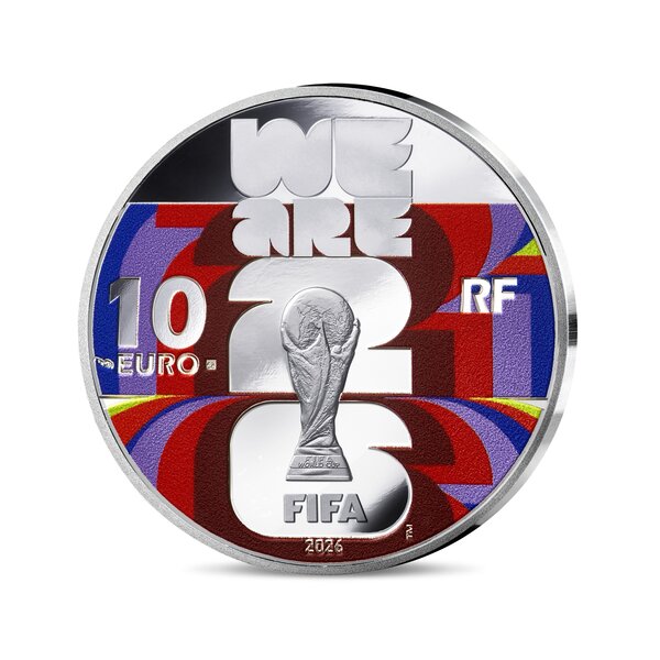 FIFA – Coupe du Monde 2026 Monnaie de 10€ Argent colorisée