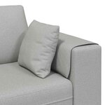 Sofa en tissu avec coussin 3 Pièces Gris nuage 208 cm tissu