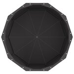 vidaXL Jardinière Noir 60 x 60 x 35 cm Acier