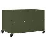 vidaXL Meuble TV vert olive 68x39x43 5 cm acier