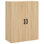vidaXL Armoire murale chêne sonoma 69 5x34x90 cm