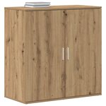 vidaXL Buffet chêne artisanal 79 x 38 x 80 cm Bois d'ingénierie