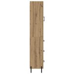 vidaXL Haut Armoire avec tiroir Chêne artisanal 34 5 x 34 x 180 cm