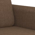 vidaXL Ensemble de canapés 2 Pièces avec coussins Marron Tissu