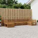 vidaXL Ensemble de canapés d'extérieur 7 pc Naturel