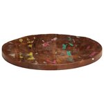 vidaXL Dessus de table Ø 60x3 8 cm rond bois massif de récupération