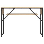 vidaXL Table console avec étagère chêne sonoma 105x30x75 cm