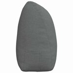 vidaXL Coussin de Dos Gris foncé 200 x 24 x 50 cm tissu
