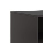 vidaXL Meubles TV 2 Pièces noir 67x39x44 cm acier