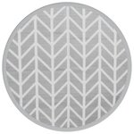 vidaXL Tapis d'extérieur ARAKIL gris Ø200 cm PP