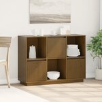 vidaXL Buffet Marron miel 110 5x35x80 cm Bois massif de pin