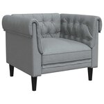Ensemble de Canapés 3 Pièces Gris clair tissu
