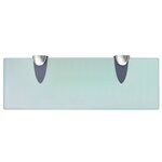 vidaXL Étagères murales 2 Pièces Verre 30 x 10 cm 8 mm