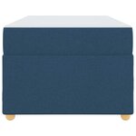 vidaXL Cadre de lit avec matelas Bleu 80 x 200 cm tissu