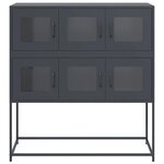 vidaXL Buffet anthracite 100 5x39x107 cm acier laminé à froid