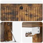 vidaXL Meuble TV mural Chêne fumé 78 5 x 31 x 30 cm Bois d'ingénierie