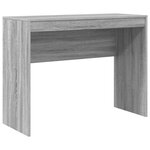 vidaXL Bureau avec tiroir avec étagère avec stockage 2 Pièces Gris Sonoma