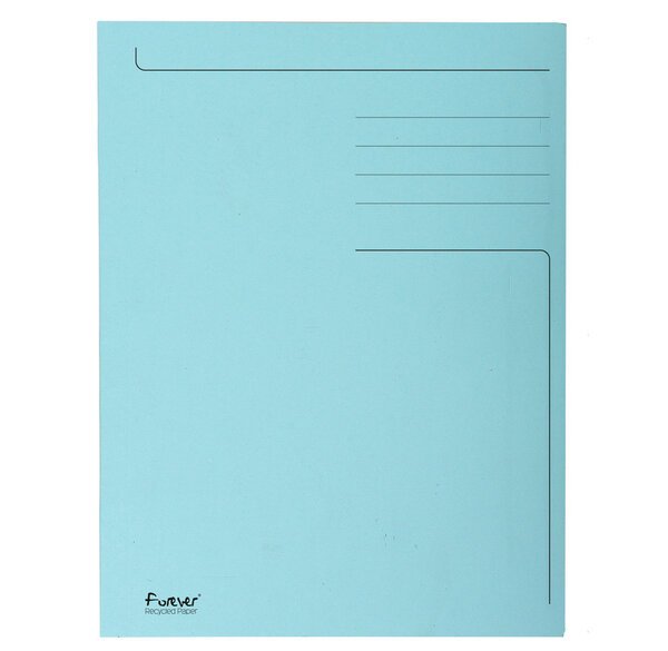 Chemise Imprimée 3 Rabats Format FOLIO FOREVER 280g Bleu EXACOMPTA