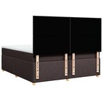 vidaXL Sommier à lattes de lit avec matelas Marron foncé 200x200 cm