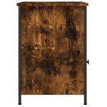 vidaXL Table de chevet chêne fumé 40x42x60 cm bois d'ingénierie