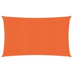 vidaXL Voile d'ombrage 160 g/m² rectangulaire orange 4x7 m PEHD