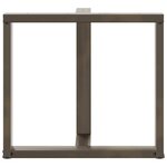 vidaXL Pieds de table à manger en T  2 pièces  noir  80 x 35 x (72-73) cm  acier