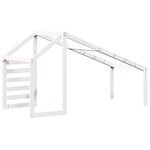 vidaXL Toit de lit pour enfants blanc 188x97x113 cm bois de pin massif