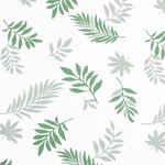 vidaXL Coussins de banc de jardin lot de 2 motif de feuilles tissu