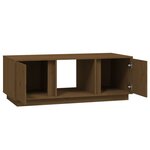 vidaXL Table basse Marron miel 110x50x40 cm Bois massif de pin