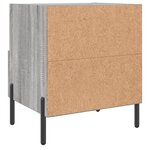 vidaXL Tables de chevet 2 Pièces sonoma gris 40x35x47 5 cm