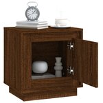 vidaXL Table de chevet chêne marron 44x35x45 cm bois d'ingénierie