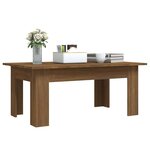 vidaXL Table basse Chêne marron 100x60x42 cm Bois d'ingénierie