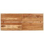 vidaXL Table de bar 180x70x107 cm bois massif d'acacia et fer