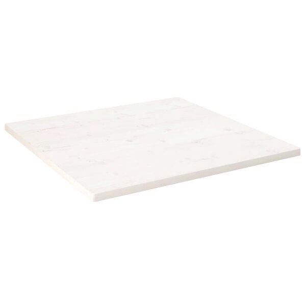 vidaXL Dessus de table blanc 80x80x2 5 cm bois de pin massif