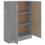 vidaXL Bibliothèque Gris béton 82 5x30 5x115 cm Bois d'ingénierie