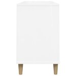 vidaXL Armoire à chaussure Blanc brillant 102x36x60 cm Bois ingénierie