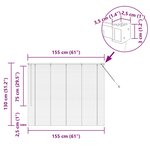 vidaXL Store de Fenêtre avec des rideaux Argent Aluminium