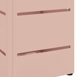 vidaXL Porte-parapluie Rose 15 5 x 15 5 x 49 cm Acier