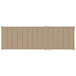 vidaXL Chaise longue de jardin avec table et coussin Pin imprégné