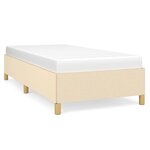 vidaXL Cadre de lit sans matelas crème 100x200 cm tissu
